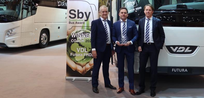 VDL Bus & Coach wins the prestigious Sustainable Bus of the Year Award 2020 for the Futura FHD2